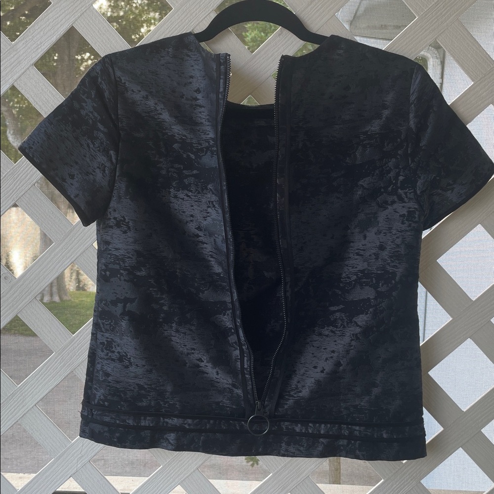 AllSaints ‘Jiro’ Metallic Brocade Top - Picture 4 of 10